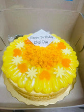Load image into Gallery viewer, Birthday Salted Egg Sponge Cake - Bông Lan Trứng Muối Sinh Nhật hình tròn
