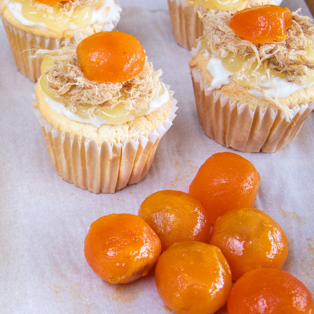 Salted Egg Sponge Cake 6 Cupcakes - Bông Lan Trứng Muối